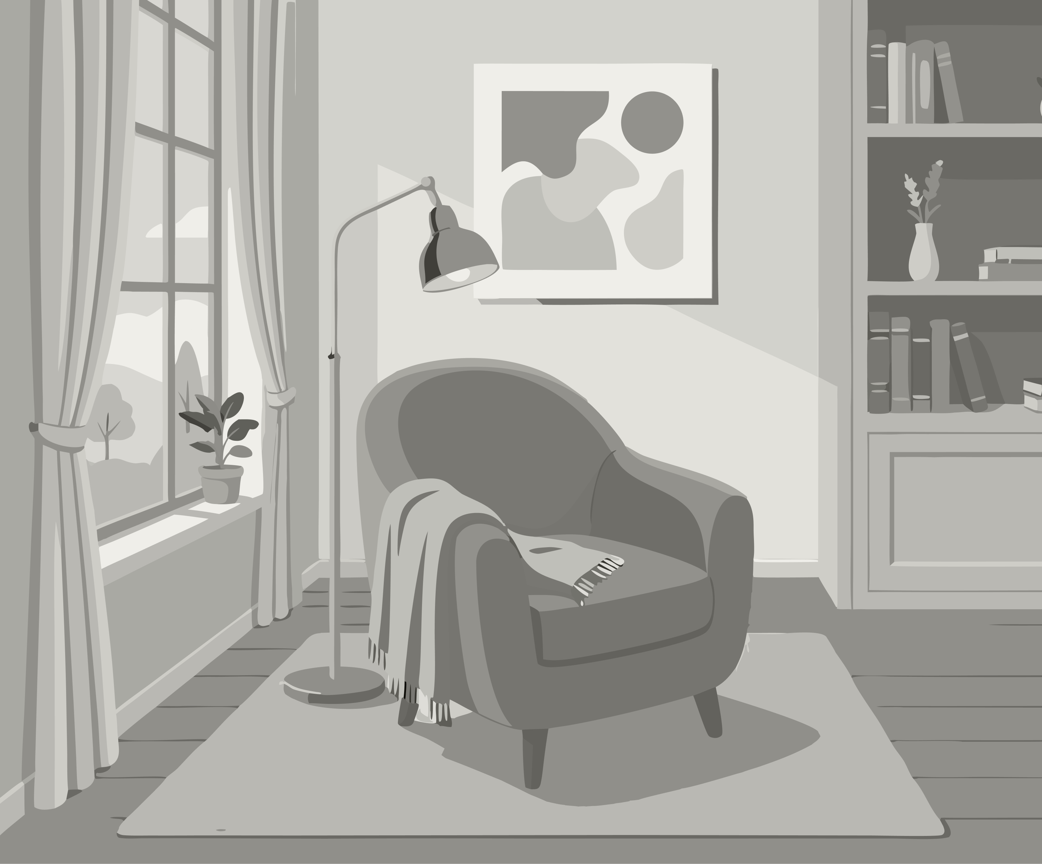 Studio with Garden View